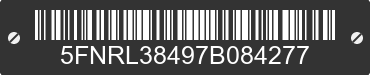 2007 HONDA Odyssey 5FNRL38497B084277 VIN decoded