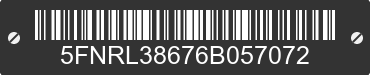 2006 HONDA Odyssey 5FNRL38676B057072 VIN decoded