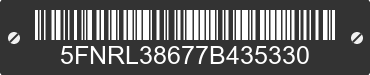 2007 HONDA Odyssey 5FNRL38677B435330 VIN decoded