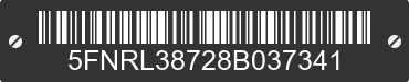 2008 HONDA Odyssey 5FNRL38728B037341 VIN decoded