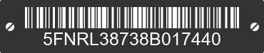 2008 HONDA Odyssey 5FNRL38738B017440 VIN decoded