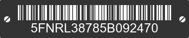 2005 HONDA Odyssey 5FNRL38785B092470 VIN decoded