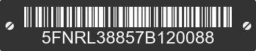 2007 HONDA Odyssey 5FNRL38857B120088 VIN decoded