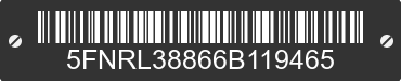 2006 HONDA Odyssey 5FNRL38866B119465 VIN decoded