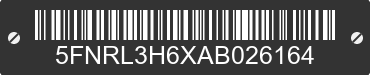 2010 HONDA Odyssey 5FNRL3H6XAB026164 VIN decoded