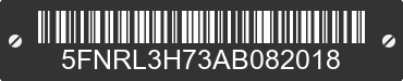 2010 HONDA Odyssey 5FNRL3H73AB082018 VIN decoded