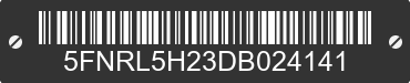 2013 HONDA Odyssey 5FNRL5H23DB024141 VIN decoded