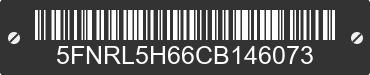 2012 HONDA Odyssey 5FNRL5H66CB146073 VIN decoded