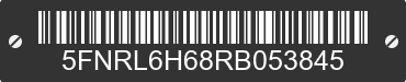 2024 HONDA Odyssey 5FNRL6H68RB053845 VIN decoded