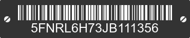 2018 HONDA Odyssey 5FNRL6H73JB111356 VIN decoded