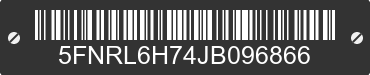 2018 HONDA Odyssey 5FNRL6H74JB096866 VIN decoded