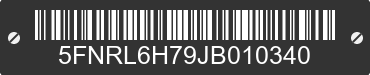 2018 HONDA Odyssey 5FNRL6H79JB010340 VIN decoded