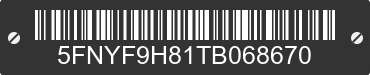 2026 HONDA Passport 5FNYF9H81TB068670 VIN decoded
