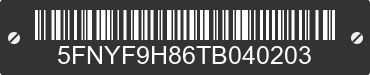 2026 HONDA Passport 5FNYF9H86TB040203 VIN decoded