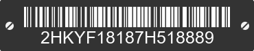2007 HONDA Pilot 2HKYF18187H518889 VIN decoded