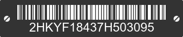 2007 HONDA Pilot 2HKYF18437H503095 VIN decoded