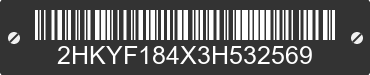 2003 HONDA Pilot 2HKYF184X3H532569 VIN decoded