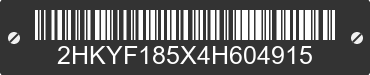 2004 HONDA Pilot 2HKYF185X4H604915 VIN decoded