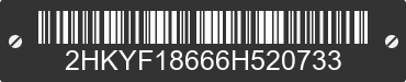 2006 HONDA Pilot 2HKYF18666H520733 VIN decoded