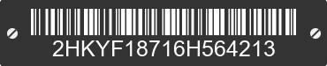 2006 HONDA Pilot 2HKYF18716H564213 VIN decoded