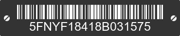 2008 HONDA Pilot 5FNYF18418B031575 VIN decoded