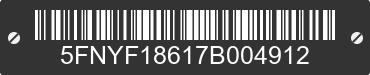2007 HONDA Pilot 5FNYF18617B004912 VIN decoded