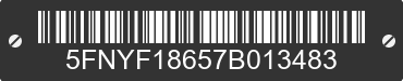 2007 HONDA Pilot 5FNYF18657B013483 VIN decoded