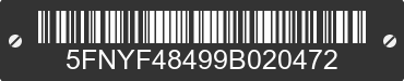 2009 HONDA Pilot 5FNYF48499B020472 VIN decoded