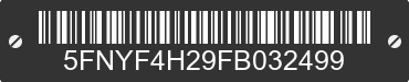 2015 HONDA Pilot 5FNYF4H29FB032499 VIN decoded