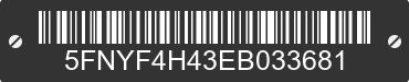 2014 HONDA Pilot 5FNYF4H43EB033681 VIN decoded