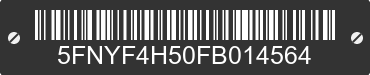 2015 HONDA Pilot 5FNYF4H50FB014564 VIN decoded