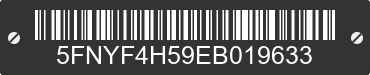 2014 HONDA Pilot 5FNYF4H59EB019633 VIN decoded