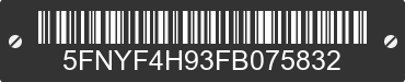2015 HONDA Pilot 5FNYF4H93FB075832 VIN decoded