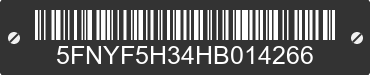 2017 HONDA Pilot 5FNYF5H34HB014266 VIN decoded