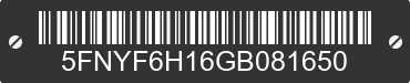2016 HONDA Pilot 5FNYF6H16GB081650 VIN decoded