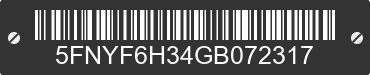 2016 HONDA Pilot 5FNYF6H34GB072317 VIN decoded