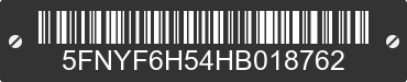 2017 HONDA Pilot 5FNYF6H54HB018762 VIN decoded