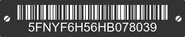 2017 HONDA Pilot 5FNYF6H56HB078039 VIN decoded