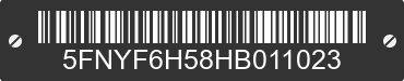 2017 HONDA Pilot 5FNYF6H58HB011023 VIN decoded