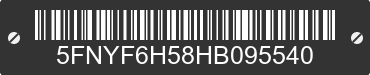 2017 HONDA Pilot 5FNYF6H58HB095540 VIN decoded