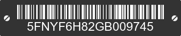 2016 HONDA Pilot 5FNYF6H82GB009745 VIN decoded