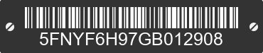 2016 HONDA Pilot 5FNYF6H97GB012908 VIN decoded