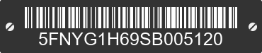 2025 HONDA Pilot 5FNYG1H69SB005120 VIN decoded