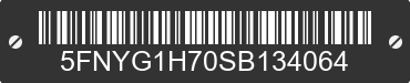 2025 HONDA Pilot 5FNYG1H70SB134064 VIN decoded
