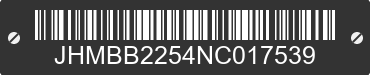 1992 HONDA Prelude JHMBB2254NC017539 VIN decoded