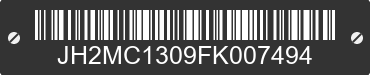 2015 HONDA Rebel 250 JH2MC1309FK007494 VIN decoded