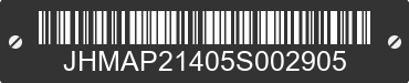 2005 HONDA S2000 JHMAP21405S002905 VIN decoded