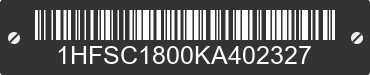 1989 HONDA Shadow 1HFSC1800KA402327 VIN decoded