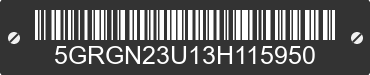 2003 HUMMER H2 5GRGN23U13H115950 VIN decoded
