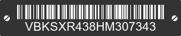 2017 HUSQVARNA Closed Course Competition VBKSXR438HM307343 VIN decoded